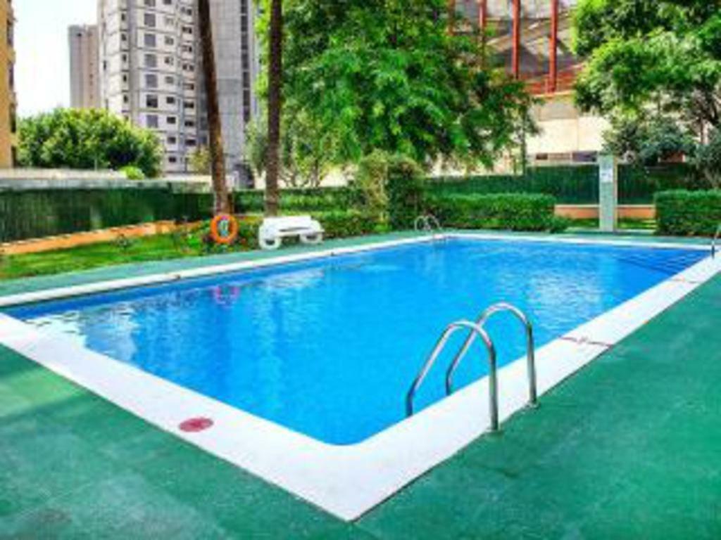 ºººCON AIRE ACOND, PARKING, PISCINA Y JARDIN Apts Alhambra en Playa Levante Benidorm Exterior foto